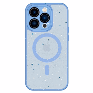Tel Protect Magnetic Splash Frosted Ümbris jaoks Iphone 15 Pro Light sinine