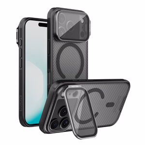 Nillkin CamShield Prop magnetümbris iPhone 17 Pro / iPhone 18 Pro telefonile, must