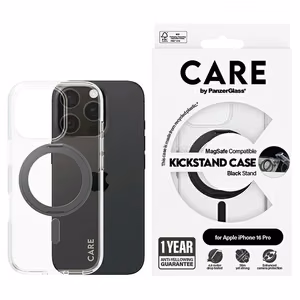 CARE by PanzerGlass Feature Kickstand Ümbris iPhone 16 Pro 6.3" must/must MagSafe 1322