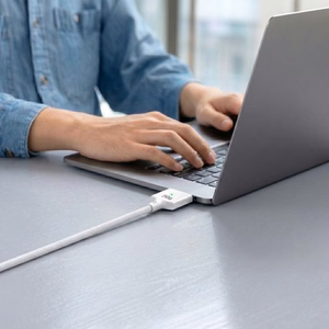Tech-Protect MMC01 Ultraboost USB-C / USB-C MagSafe 3 140W 200cm kaabel MacBook - valge
