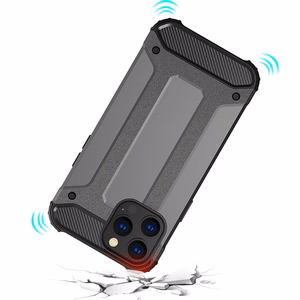 Hübriidarmor ümbris iPhone 14 Pro Max soomustatud hübriidümbris must