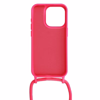 Strap Silicone Ümbris jaoks Iphone 13 Pro Max design 1 roosa
