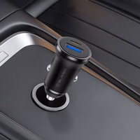 Blavec Autolaadija BS-01B-C Road - USB + Type C - QC 3.0 18W PD 20W koos Type C to Type C cable (CCBS01BCR-UCB) must