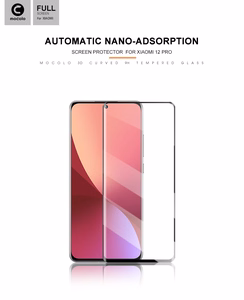 Mocolo 3D Full Glue 9H kogu ekraani kattev karastatud kaitseklaas seadmele Xiaomi 12 Pro, must