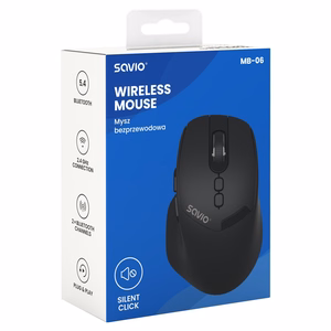 Savio MB-06 hiir, universaalne, mõlemakäeline, Bluetooth, 3800 DPI