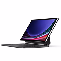 Dux Ducis Keyboard (MK Series) Ümbris with Bluetooth Keyboard jaoks Samsung Galaxy Tab S9+ / S8+ / S7+ - must