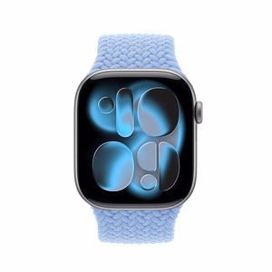 Crong Wave Band punutud Apple Watch rihm, 38/40/41/42 mm, taevasinine