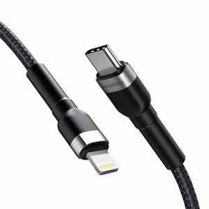 Wozinsky WNBCL2 кабель Lightning USB-C PD 30W 2м - чёрный