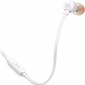 JBL T110 Wired In-Ear Headphones Mini Jack 3.5mm - White