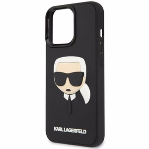 Karl Lagerfeld KLHCP14LKH3DBK iPhone 14 Pro 6.1 "must / must hardcase 3D Rubber Karl`s Head