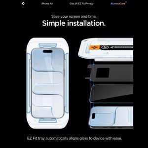 Spigen Glas.TR EZ Fit 2-pack privaatsus glass jaoks iPhone 17 Air