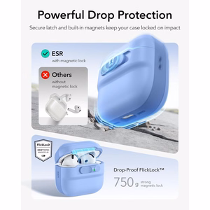ESR Pulse HaloLock MagSafe  Apple AirPods 4 / 5 ümbris, helesinine