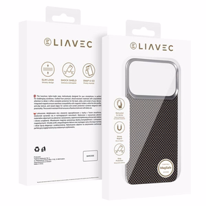 Liavec Carbon Layer Magsafe Aramid Fiber чехол для Iphone 17 Pro Max золотой