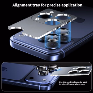 Tech-Protect Camring Fit+ Camera Cover jaoks iPhone 14 Pro / Max / 15 Pro / Max / 16 Pro / Max / 17 Pro / Max - sinine