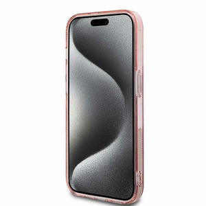 Чехол Karl Lagerfeld IML Choupette Head & Monogram для iPhone 13 Pro / 13 - розовый