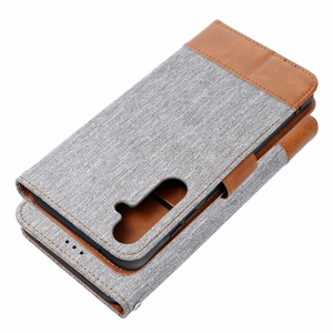 Flip case for Samsung A15 4G / A15 5G Jeans Book gray