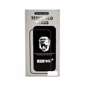 9D Gorilla karastatud kaitseklaas Apple iPhone 17 Pro Max jaoks, must (10 tk komplekt)