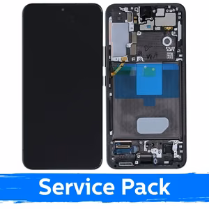 LCD Ekraan Ühildub Samsung S901 S22 Koos Frame / Phantom Must (Graphite) / (Service Pack)