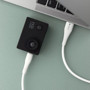 Kaabel USB A to Micro USB Forcell F-Energy QC3.0 2,4A 18W Silikoon 1 m C341 valge
