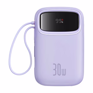 Baseus QPow 2 10000mAh 30W 2xUSB-C powerbank (lilla)