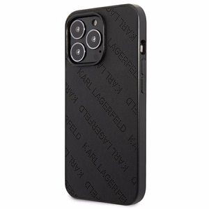 Karl Lagerfeld Perforated Allover iPhone 13 Pro Max 6.7" Ümbris - must