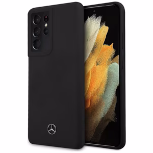 Mercedes Silicone Line ümbris Samsung Galaxy S21 Ultra jaoks - must