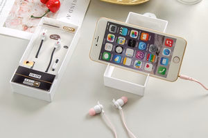 Earphones CASNI - CS-178 with microphone Yellow