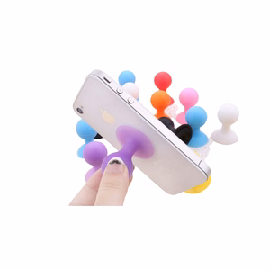 Phone hoidja with a round head - punane