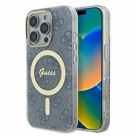 Guess IML 4G MagSafe Ümbris jaoks iPhone 16 Pro Max - sinine