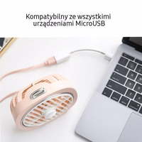 USAMS Ventilaator valgustusega roosa/pinkZB65FS1 (US-ZB065)