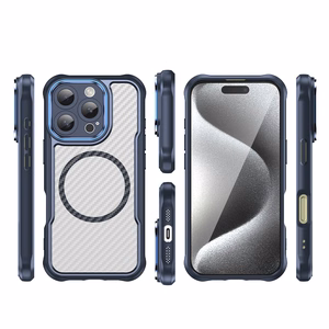 Силиконовый чехол Leading Series MagSafe для iPhone 16 Pro - синий