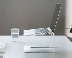 Gembird NBS-D1-01 laptop stand Aluminium, hõbedane 39.6 cm (15.6")
