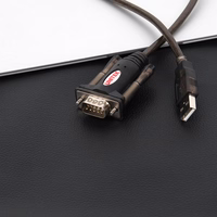 Unitek Y-105 jadakaabel must 1.5 m USB Type-A DB-9