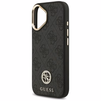 GUESS ümbris jaoks IPHONE 17 compatible with MagSafe GUHMP17SP4G4DCSK (PU W/ Strass Logo & Big Strap Metal Buttons) must