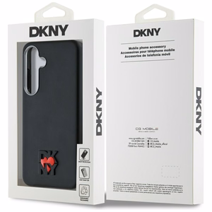 DKNY Leather Heart of NY Ümbris jaoks Samsung Galaxy S25 - Must