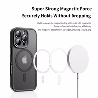 Rock Guard Touch Matte Series Magnetic Ümbris jaoks Iphone 16 Pro Max sinine