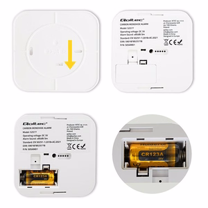 Qoltec 52577 Juhtmevaba vingugaasi (CO) andur akuga | anduri tööiga 10 aastat | alarm 85dB | LED