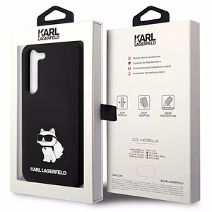 Karl Lagerfeld Silicone Choupette ümbris jaoks Samsung Galaxy S24 - must