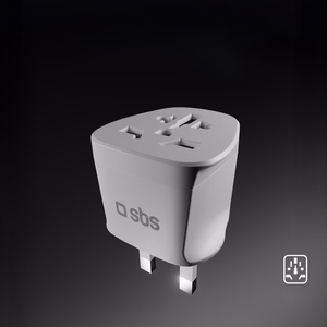 SBS UK Travel Adapter - Universal - Valge