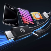 Orico USB4 Thunderbolt5 kaabel 80Gbps 240W USB-C to USB-C 1m - must