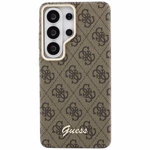 Guess ümbris 4G Script MagSafe Samsung Galaxy S26 Ultra jaoks pruun