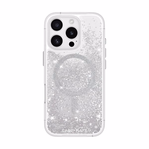 Case-Mate Waterfall MagSafe ümbris seadmele iPhone 16 Pro, hõbedane