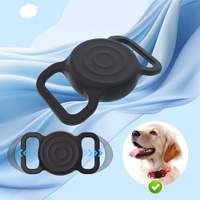 AirTag silicone waterproof ümbris jaoks dog or cat collar - must