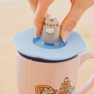 Pusheen - Ceramic mug with silicone lid and 3D figure 350 ml