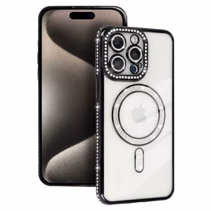 Bling Magsafe Ümbris jaoks Iphone 15 Pro must