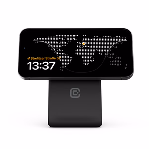Crong MagSpot Pivot Stand kolm-ühes juhtmevaba laadija iPhone'ile, Apple Watchile ja AirPodsidele, MagSafe'iga ühilduv, must