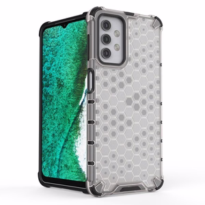 Honeycomb Case kaitsekate TPU kaitserauaga Samsung Galaxy A32 5G läbipaistev