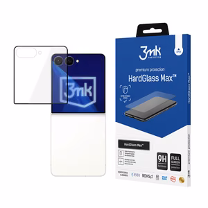 Samsung Galaxy Z Flip 8 (front) – 3mk HardGlass Max must telefoni ekraanikaitse