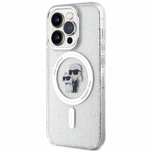 Karl Lagerfeld Karl&Choupette Glitter MagSafe чехол для iPhone 15 Pro - прозрачный