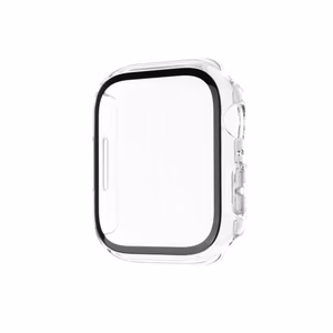 Fixed Pure protective case with tempered glass for Apple Watch 10 42mm Clear